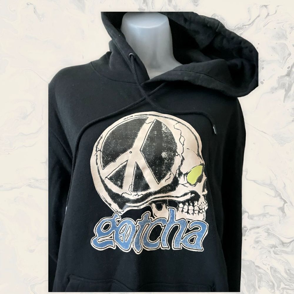 NWT Gotcha Peace of Mind Men's Hoodie - Size M - Black